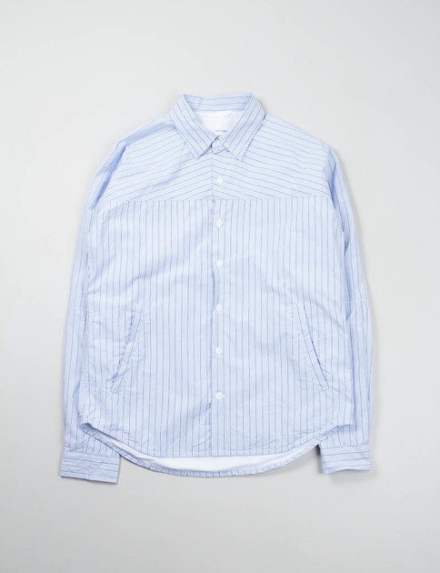 Blue/Navy Stripe Wind Lining Shirt