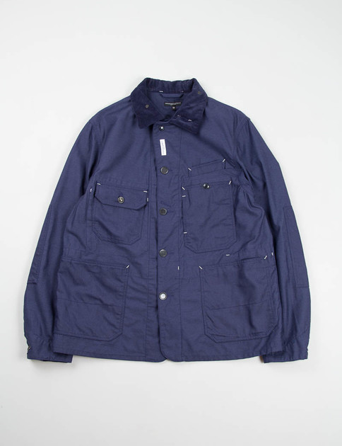 Navy Nyco Reversed Sateen Coverall Jacket