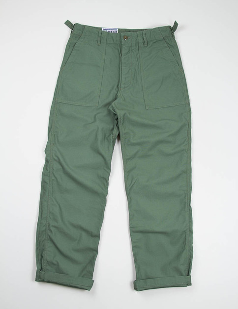 Very Goods | Olive Reversed Sateen Fatigue Pant by