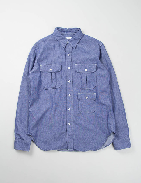 Blue Dungaree Cloth Mil Shirt – EXCLUSIVE